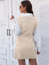 'Saira' V-Neck Sleeveless Sweater Dress - Celes Fashion